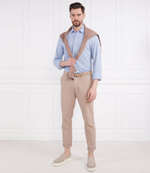 Льняная рубашка Roan_F BOSS BLACK - голубой(50488333)