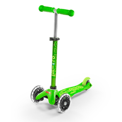 Самокат Mini Micro Deluxe Зеленый LED