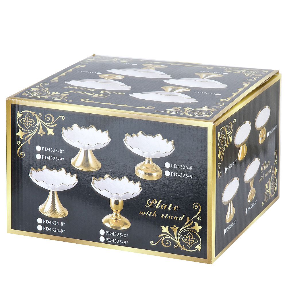 Блюдо на ножке " " 19,5х19,5х19,5см (фарфор) (подарочная упаковка)