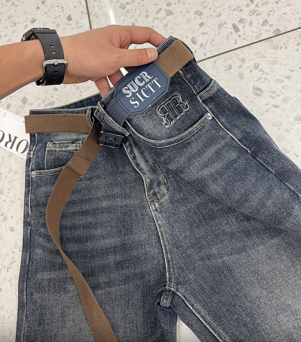 Джинсы без начеса