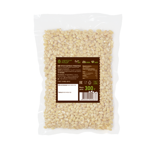 Ядро кедрового ореха / 300 г / калибр 900 / Сибирский кедр