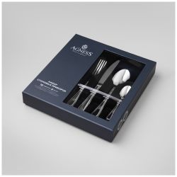 НАБОР СТОЛОВЫХ ПРИБОРОВ PRIMA AGNESS 16 ПР., СТАЛЬ 18/10