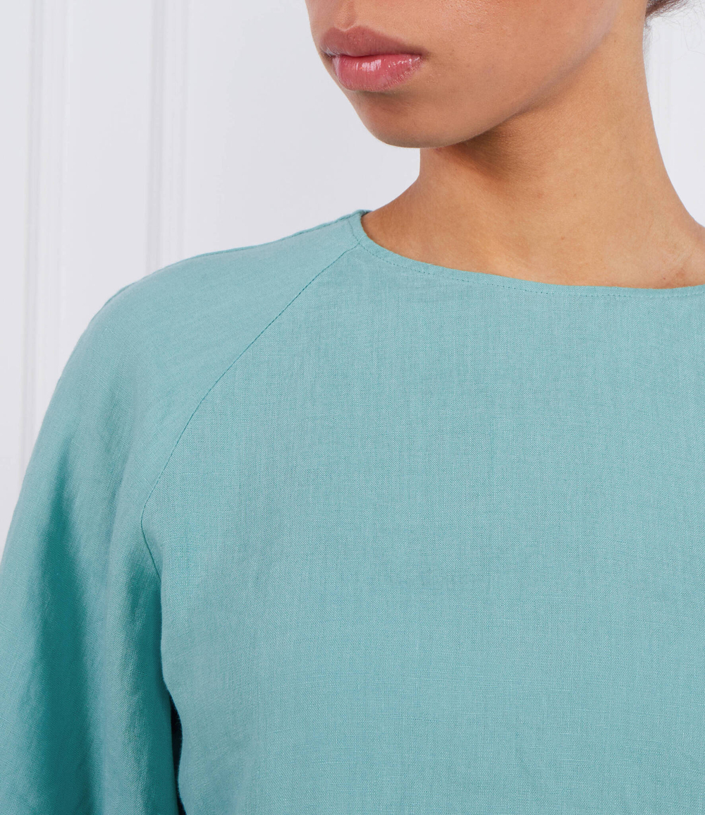 Льняная блузка Marc O' Polo - бирюзовый(303 1305 41053)