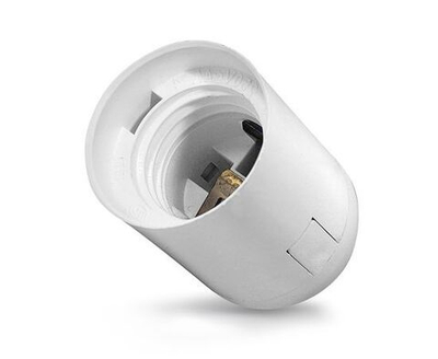 Патрон для лампы E27 термопластик подвесной белый 4А 250В 5560710 UNIVersal 10 шт.