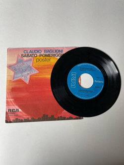 Винтажная виниловая пластинка LP Claudio Baglioni Sabato Pomeriggio 7 дюймов (Italy 1975)