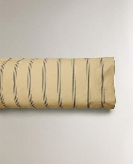 ZARA HOME (300 НИТЕЙ) НАВОЛОЧКА В ПОЛОСКУ, ЖЕЛТЫЙ