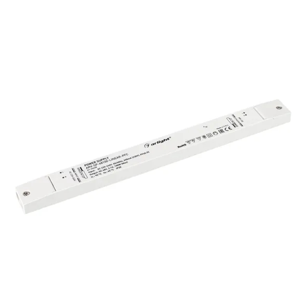 Блок питания ARV-SP-48100-LINEAR-PFC (48V, 2.1A, 100W) (Arlight, IP20 Пластик, 5 лет) 032628