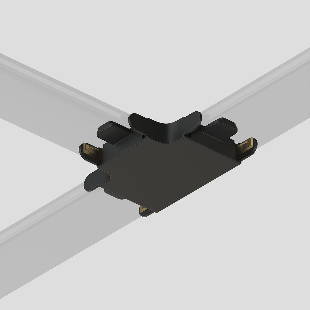 Соединитель Т-образный для треков Air, серия Base, пластик, чёрный