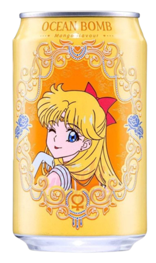 Газированный напиток Sailor Moon Ocean Bomb со вкусом манго