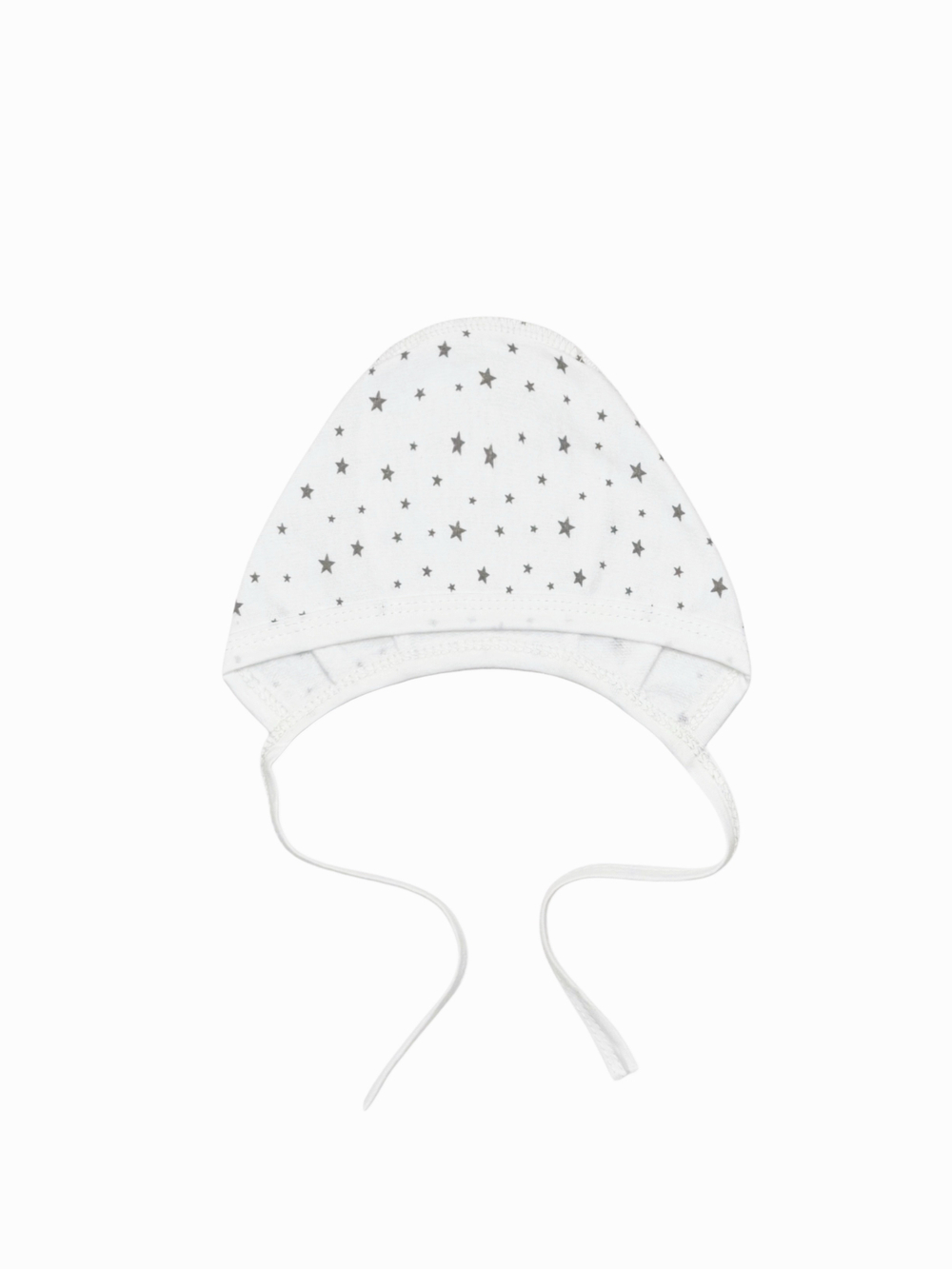 Утепленный чепчик Звездочки gray