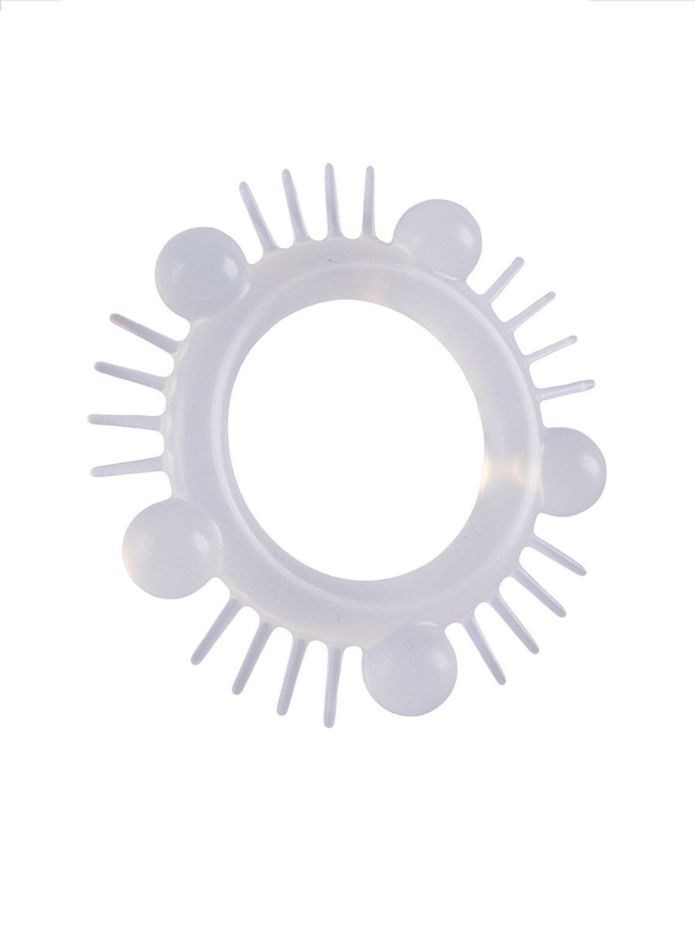 Эластичное эрекционное кольцо с шишечками и шипами