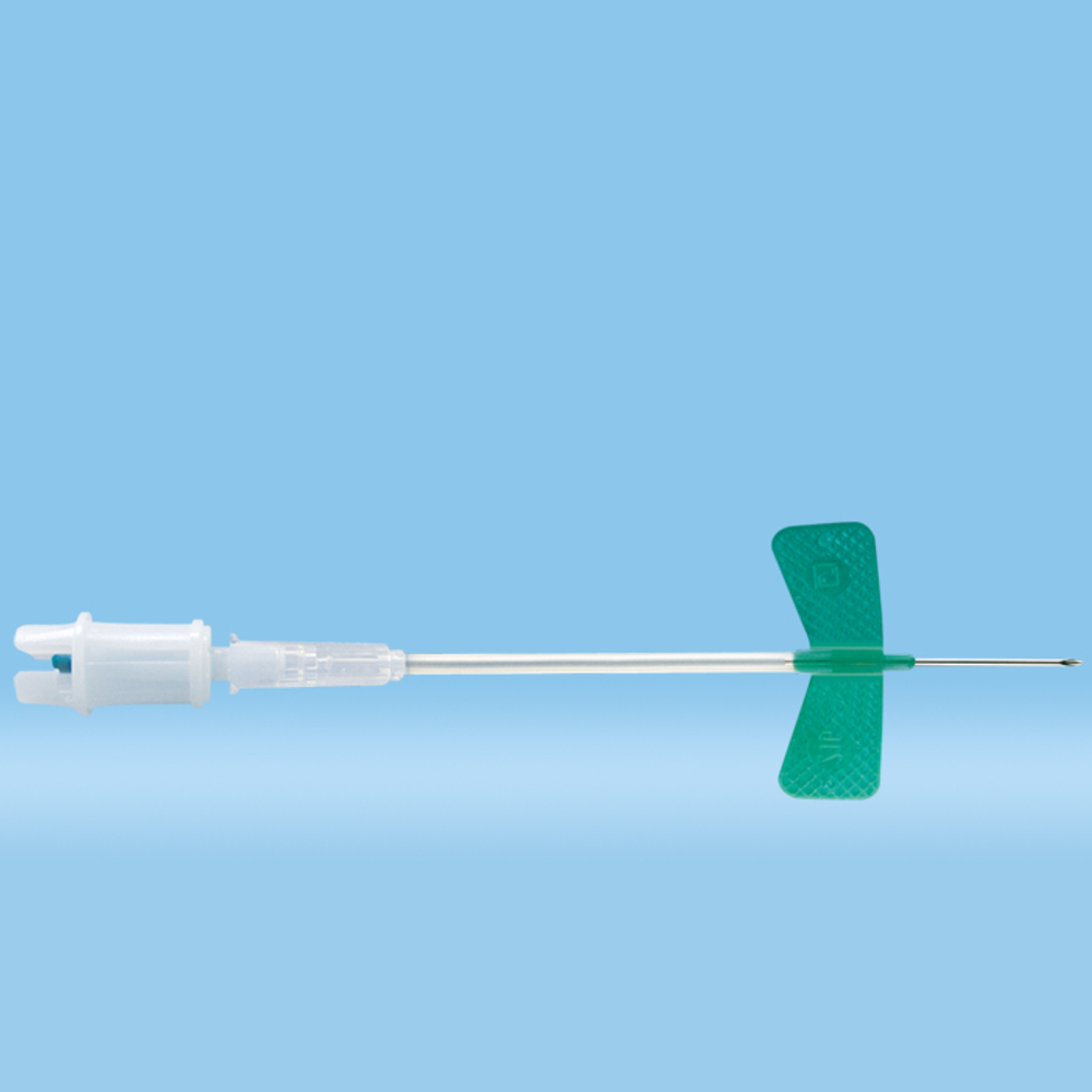 Игла-бабочка 21G*3/4" (0,8х19/80мм), зеленая, с адапт. д/Моноветта,85.1638.005,Sarstedt, 120 шт/уп