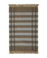 Коврик Barani из полипропилена коричневого и бежевого цвета 60 x 90 см