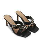 Кожаные шлепанцы Guess - черный(FL6VLY LEA03)