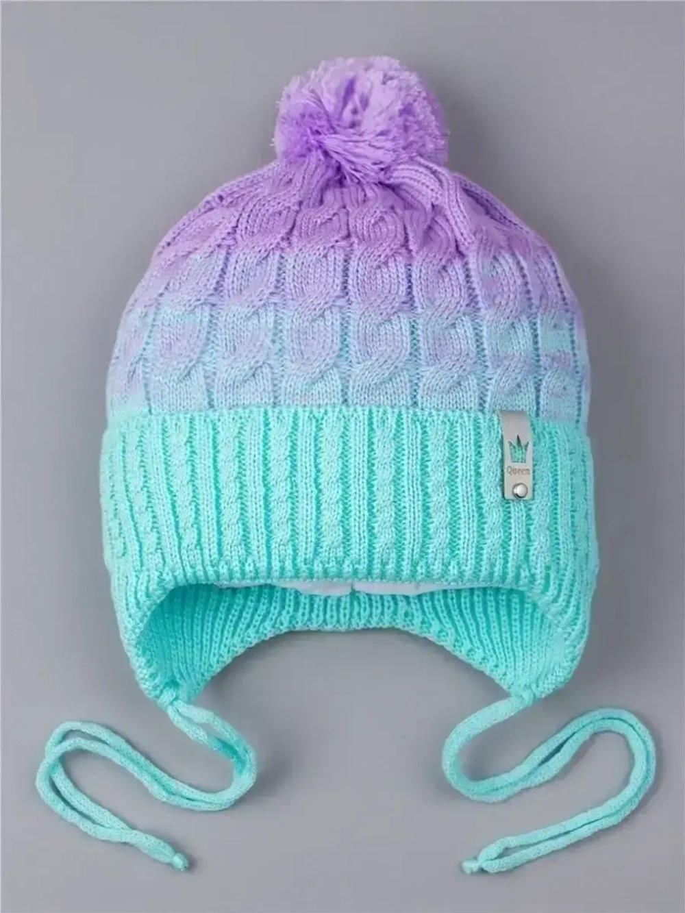 Шапка для мальчика осенняя с завязками