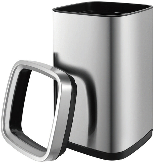 Ведро для мусора WeltWasser Noland MT 9L 10000003983 Матовая сталь