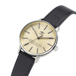 Adidas Originals Wrist Watch Quartz Movement Leather Strap Gold Dial Men"s Watches 50m Water Resistant