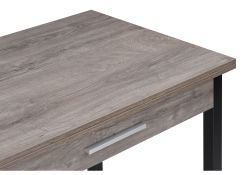 Деревянный стол Ибби 90(128)х64х77 рошелье / черный матовый