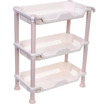 Этажерка хозяйственная «ИДЕЯДОМА», цвет белый, 39,5*20,7*49см (лейбл Селфи)