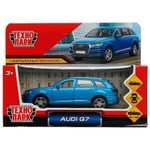 Модель ин. мет. "Audi Q7" 12см, двер, багаж, синий, в коробка Q7-12-BU (Технопарк)