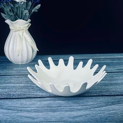 Lenardi 118-048 Фруктовница 23х7см BIANCO в под.уп.(х12)Фарфор