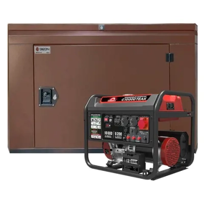 Генератор бензиновый SUNREKA G10000TEAX с кожухом Geon 1200 RAL 8017