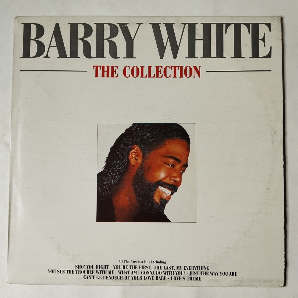 Винтажная виниловая пластинка LP Barry White The Collection (Югославия 1989) Let The Music Play