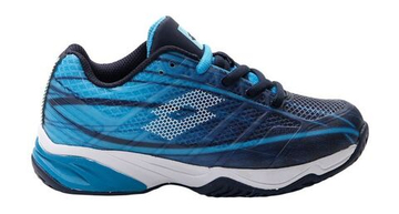 Детские теннисные кроссовки Lotto Mirage 300 All Round Junior - navy blue/all white/blue ocean