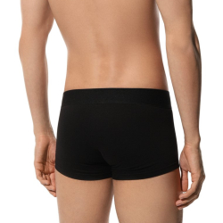 Мужские трусы хипсы черные набор 2 в 1 Bikkembergs ELEGANCE BKK1UTR10BI/2