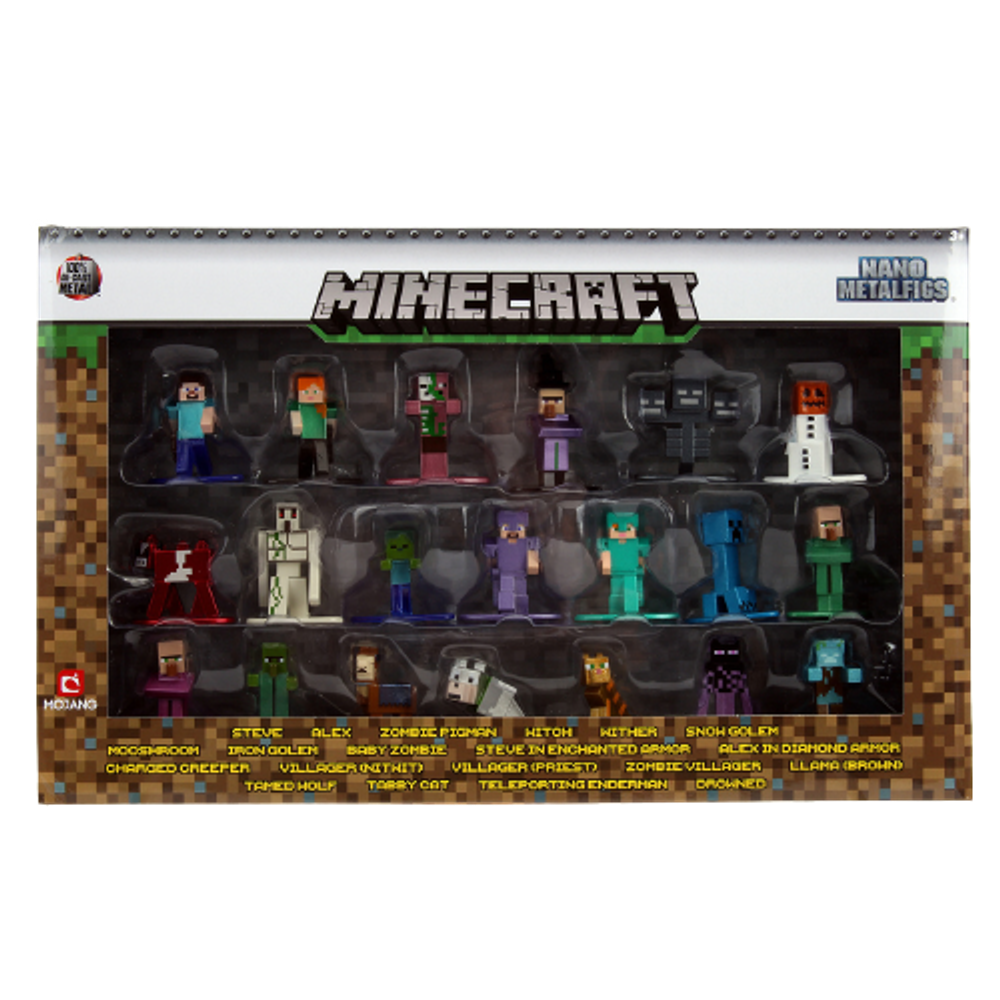 Набор Jada Toys Nano Metalfigs Minecraft wave 2
