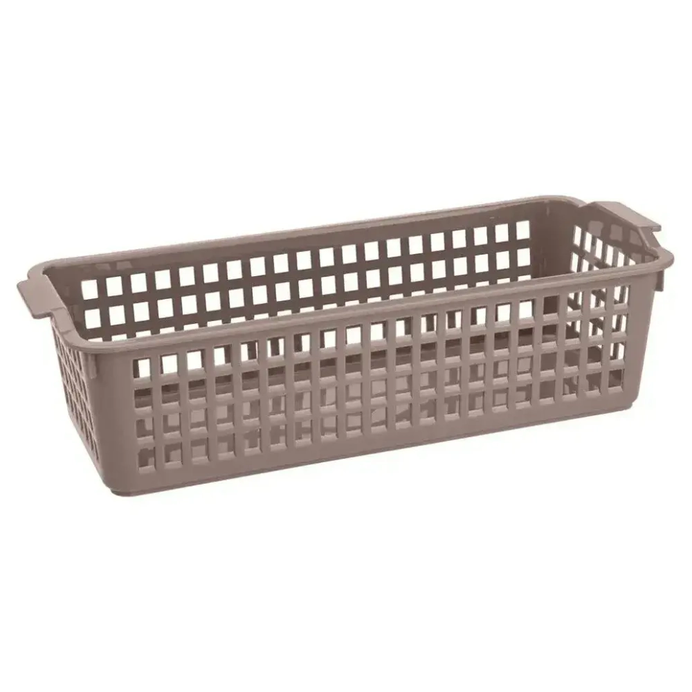 КОРЗИНКА УНИВЕРСАЛЬНАЯ 315х85 ММ, 2,2Л (белый/светло-серый)