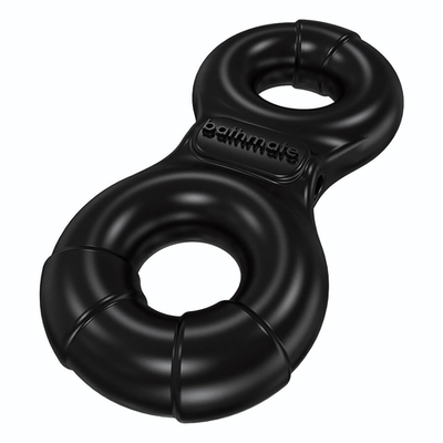 Чёрное эрекционное виброкольцо Eight (Цвет: черный)