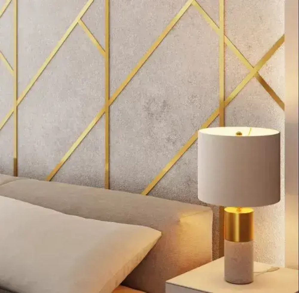 Молдинг декор на стену для интерьера самоклеющийся DP 10 GS золото матовое