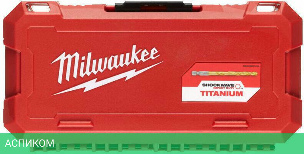 Набор сверл по металлу Milwaukee RedHEX HSS-G TiN 2-10мм 19шт (4932493866)