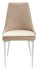 Стул М-City DISAUR Непал (Nepal-P) Бежевый 5, Велюр, Белый каркас