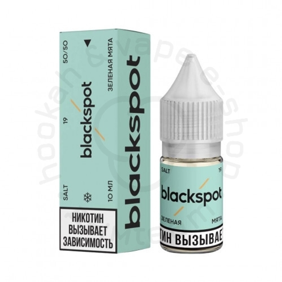Жидкость для ЭСДН BLACKSPOT SALT - «ЗЕЛЕНАЯ МЯТА», 10 мл (М)