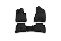 Коврики Standard, 3D в салон KIA Sportage, 2016- , 4 шт. (полиуретан, чёрные) Element.CARKIA00005