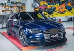 Карбоновая губа переднего бампера для AUDI A3 S LINE & S3 2017-2020 Sedan Ауди седан