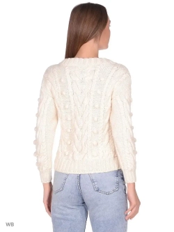 Женский свитер "Виноград" со спущенными плечами