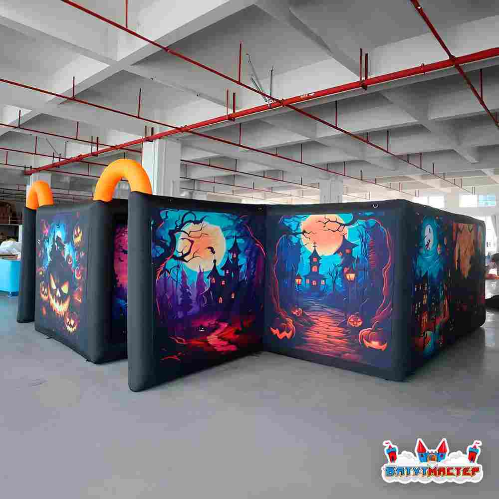 Надувной аттракцион для Хэллоуина «Тыквенный кошмар», 6×6×2 м