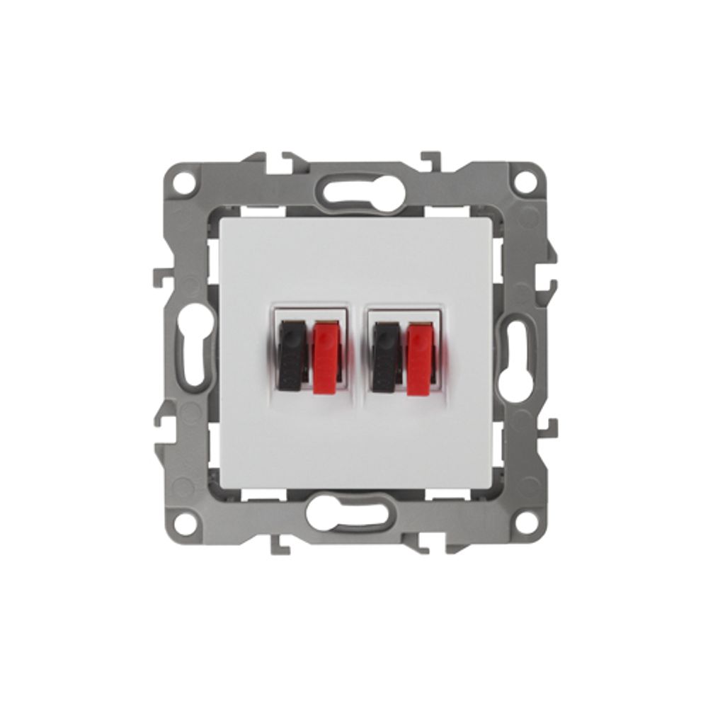 12-3112-01 ЭРА Розетка аудио двойная, IP20, Эра12, белый