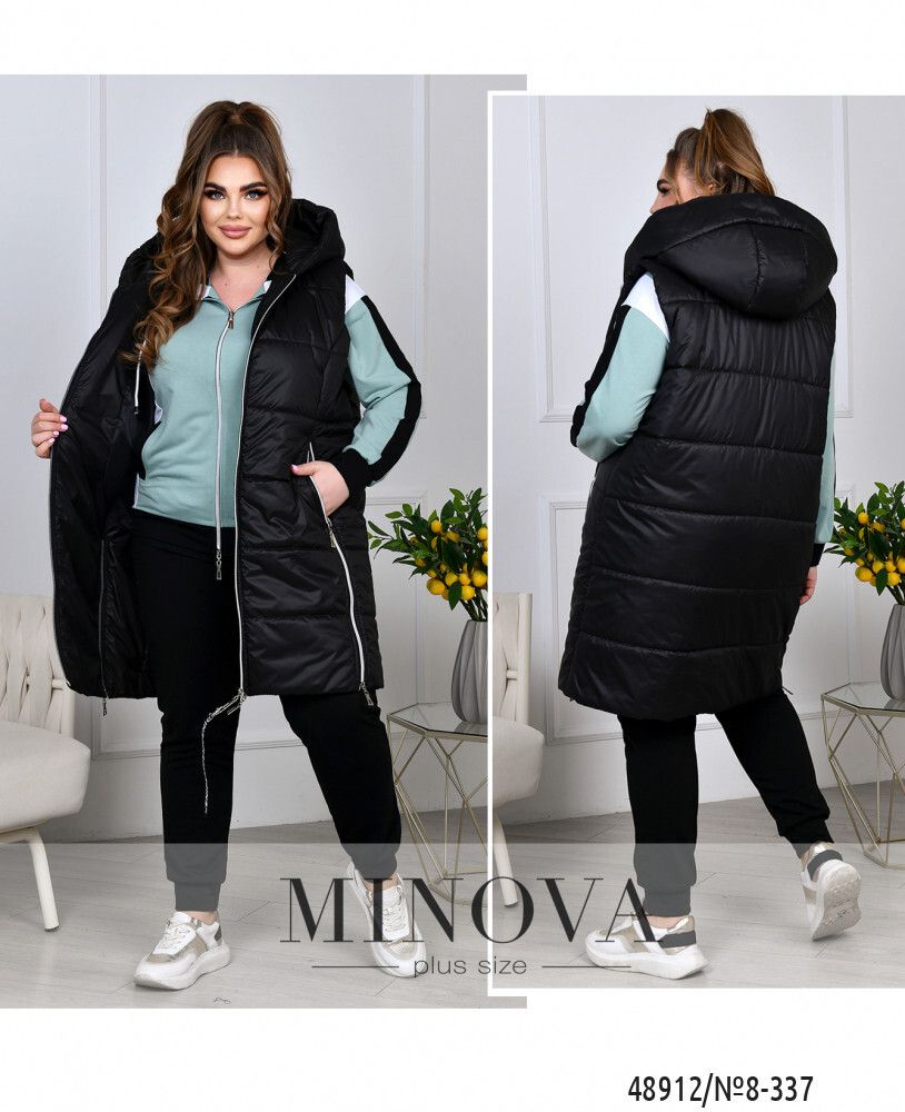 Костюм 8-337-оливка-черный Minova