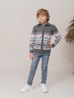 Кофта вязаная на молнии "Северное сияние"