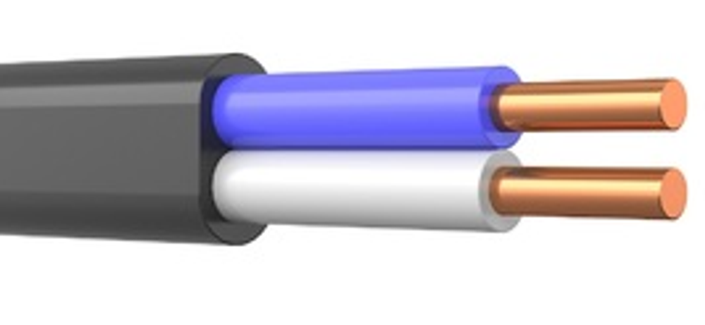 Кабель ВВГ-П нг-LS 2х1,5мм² (100м)
