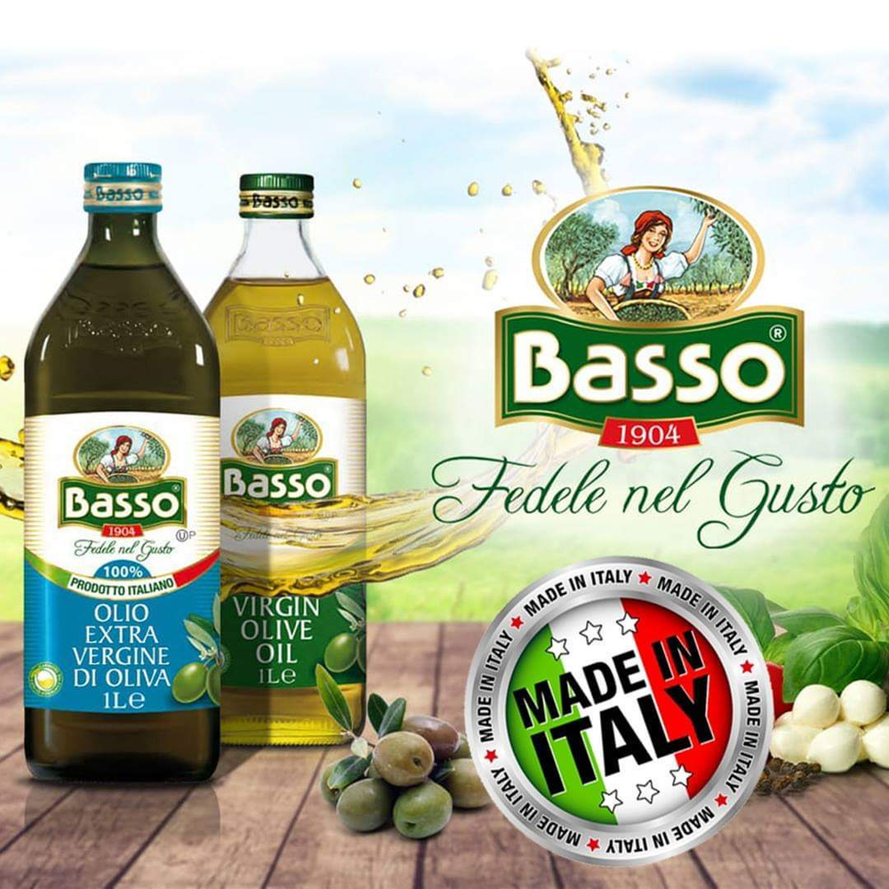 Оливковое масло BASSO (Pure) 3 литра в жестяной банке-канистре Италия