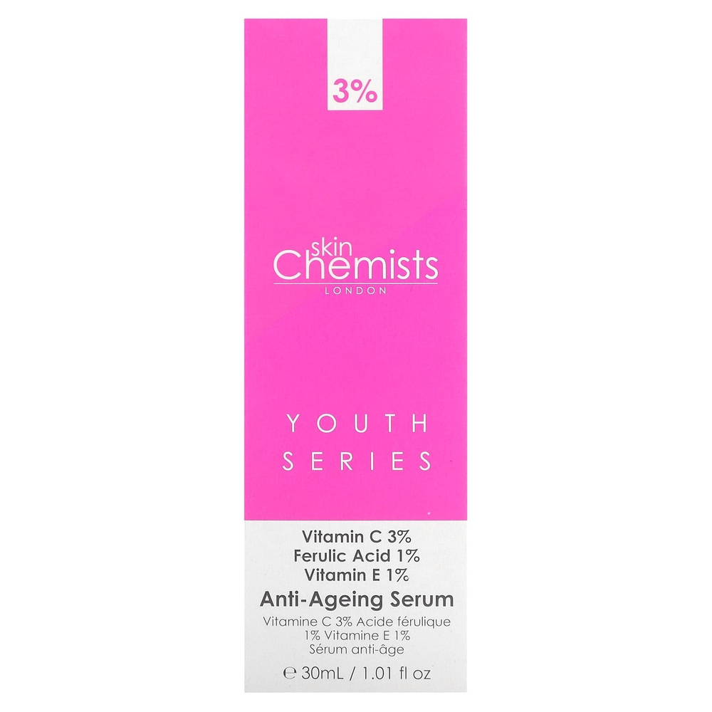 skinChemists, Youth Series, антивозрастная сыворотка, 30 мл (1,01 жидк. унц.)