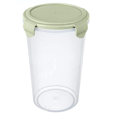 Контейнер для холодильника и микроволновой печи "smart lock" круглый 1,65л (зеленый)