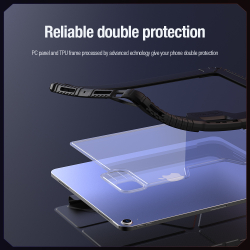 Чехол книжка от Nillkin для Apple iPad Air 13 (2025, 2024) и Pro 12.9 (2020-2022), серия Bumper Pro Case-Multi Angle Folding Style, многофункциональный складной стиль