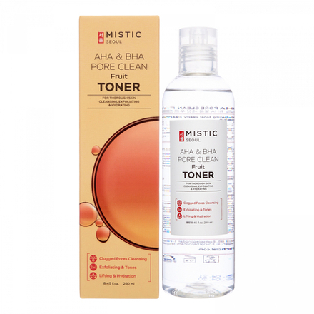 MISTIC AHA & BHA PORE CLEAN Fruit Toner Очищающий тонер с фруктовыми кислотами 250мл