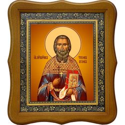 Тихон Бузов преподобномученик, архимандрит. Икона на холсте.